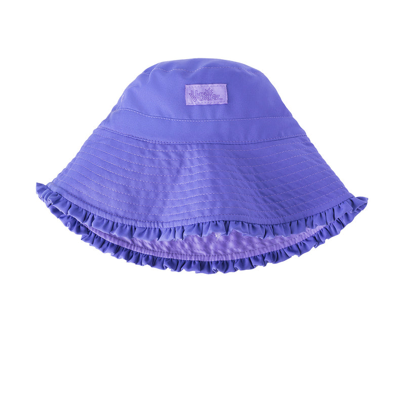 reversed view of the girls bucket hat in purple misty purple|purple-misty-purple