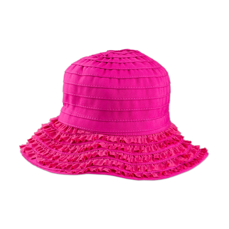girl's ribbon hat in hot pink|hot-pink
