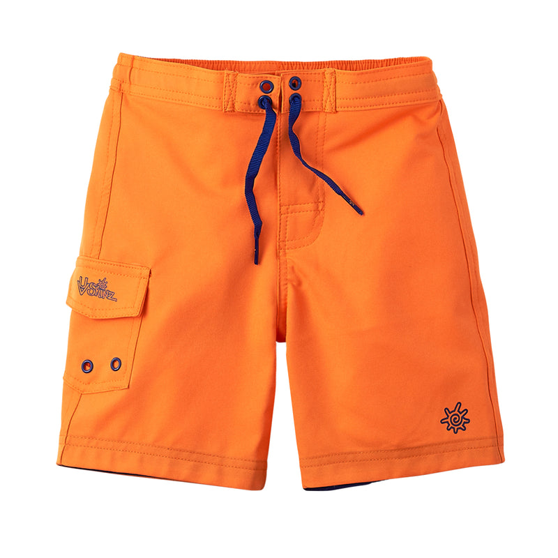 Boy's Classic Board Shorts in Orange|orange