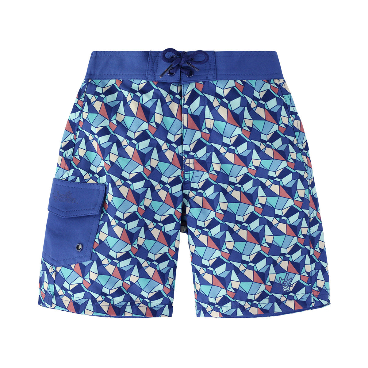 Boys Orange Swim Trunks UV Skinz UPF 50+ Boys Board Shorts Sun