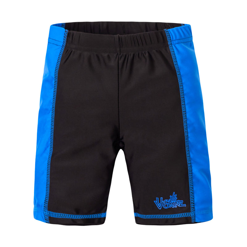 boy's swim shorts in black royal|black-royal