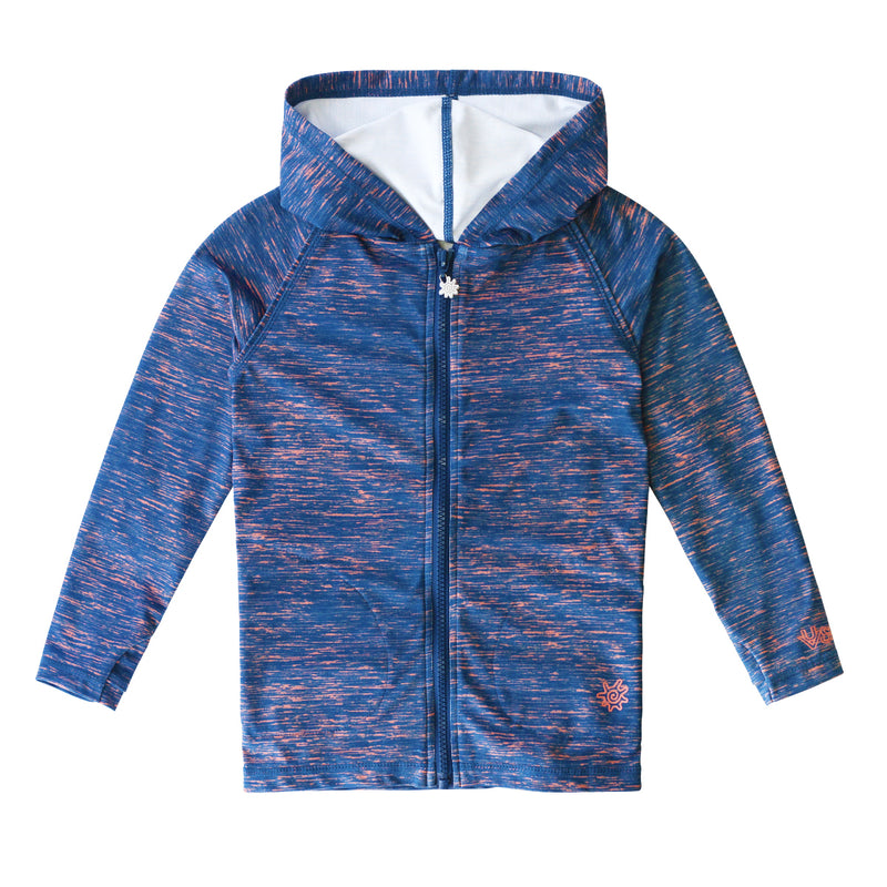 boy's zip-up hoodie in midnight jaspe|midnight-jaspe