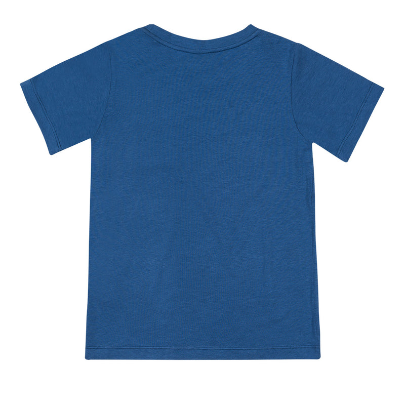 Back of the Boy's Everyday UPF Tee in Washed Navy|washed-navy