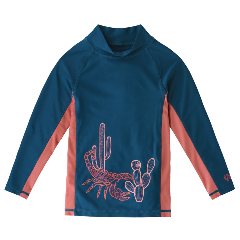 Boy's Long Sleeve Adventure Sun & Swim Shirt in Sun Safe Scorpion|sun-safe-scorpion