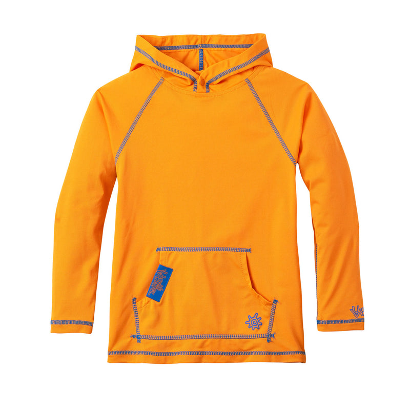 boy's pullover hoodie in orange|orange