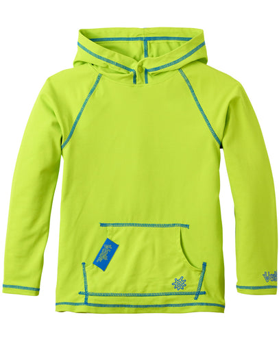 boy's pullover hoodie in lime punch|lime-punch