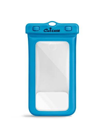 waterproof floating phone case in blue|blue