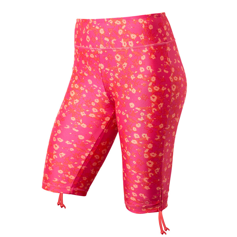 Women's Active Swim Jammerz in Hot Pink Floral|hot-pink-floral