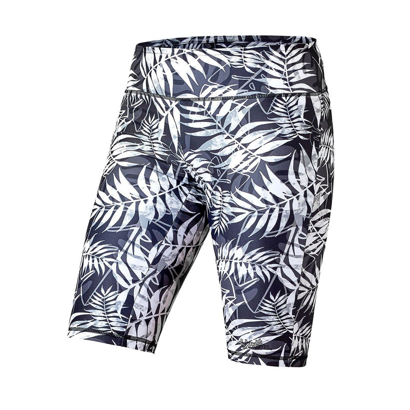 Women's Active Swim Jammerz in Black Palms|black-palms