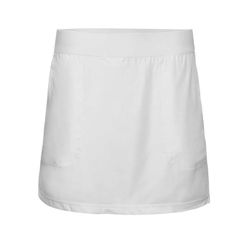 women's active swim skirt in white|white