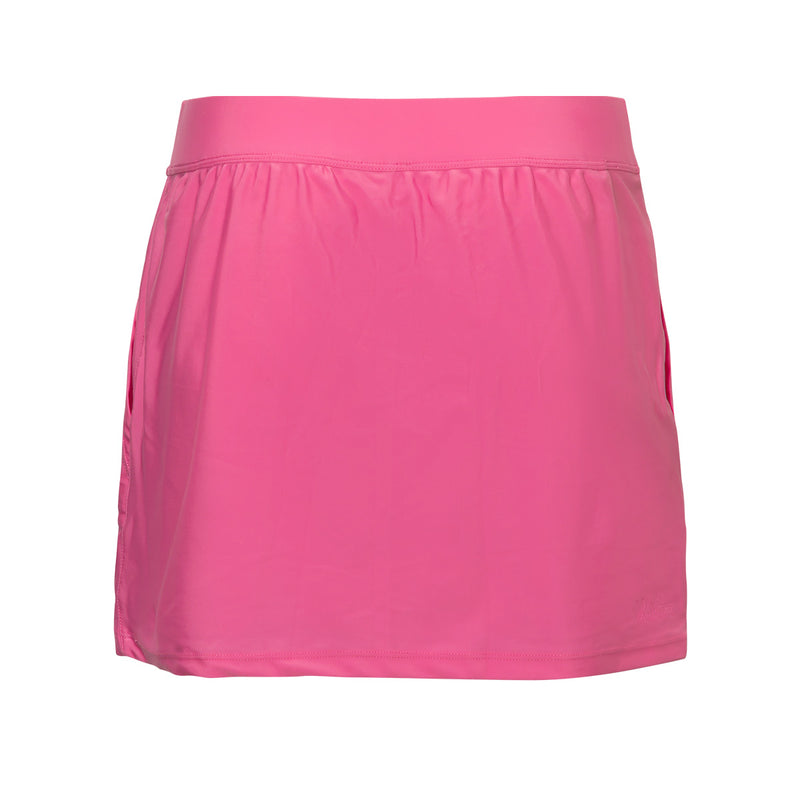 women's active swim skirt in bubblegum|bubblegum