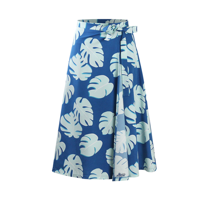 Women's Wrap Skirt in Mykonos Flora|mykonos-flora