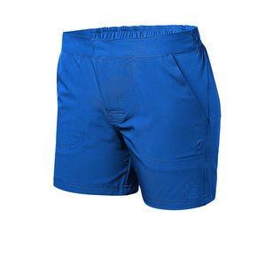 women's island board shorts in navy blue|navy-blue