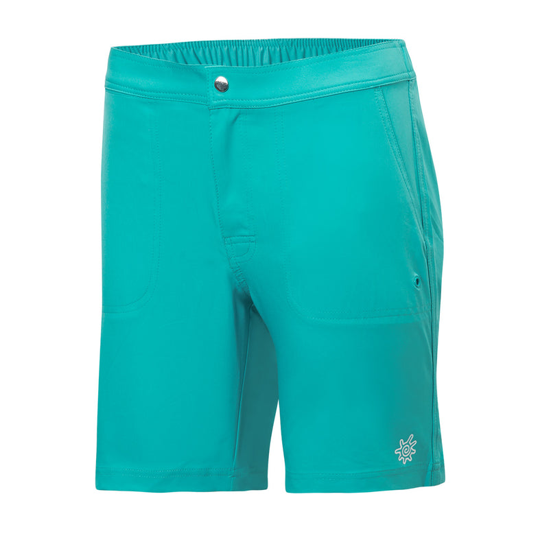 Women's Board Shorts in Teal|teal