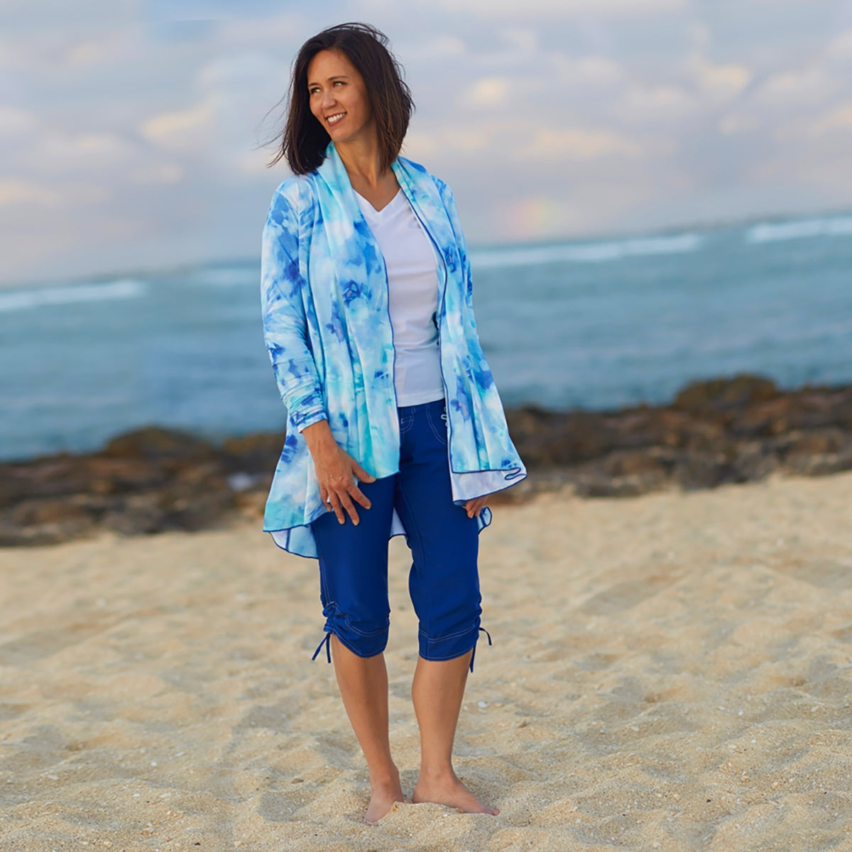 Women's Beach Capris Ladies Sun Protection Pants UV Skinz®