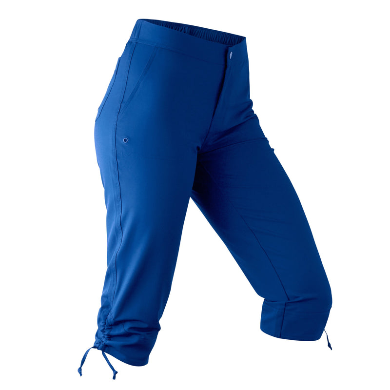 Women's Beach Capris in Navy Blue|navy-blue