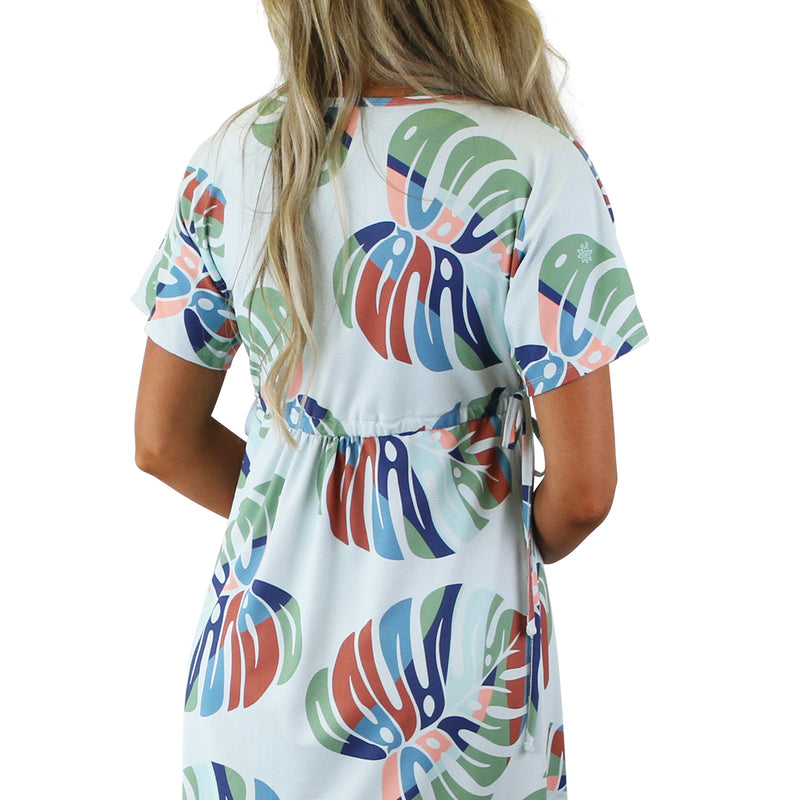 back of the women's maxi dress in liana luck|liana-luck