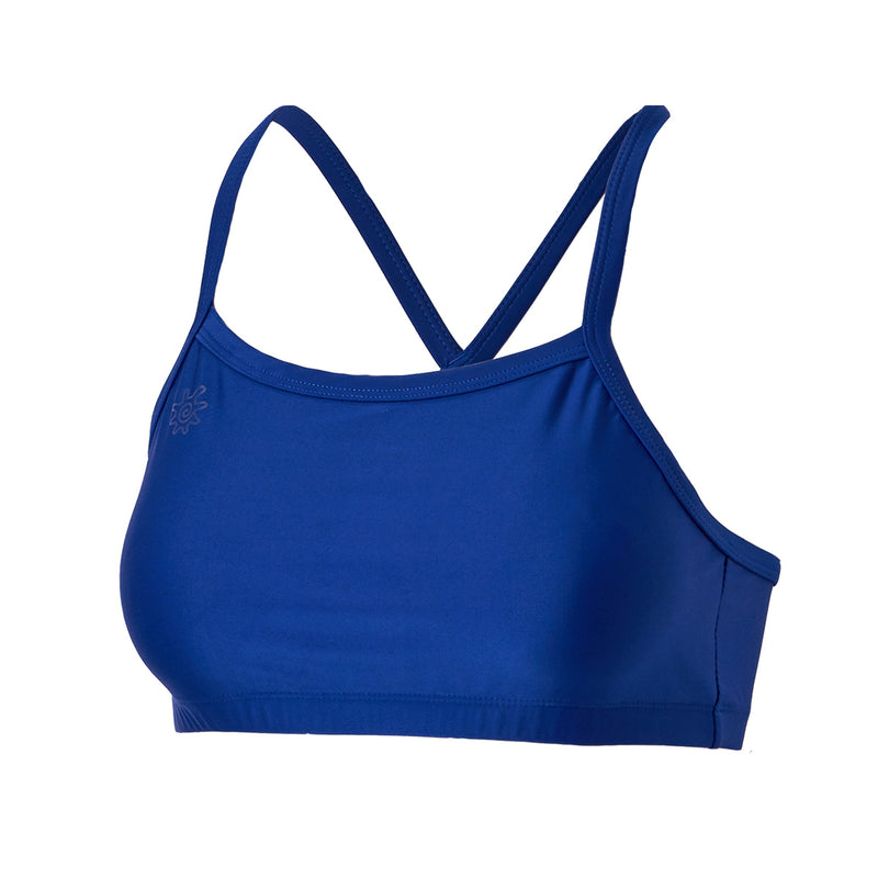 women's swim bra in navy blue|navy-blue