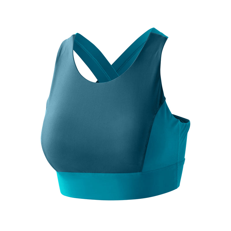 Women's Active Swim Bra in Dark Teal|dark-teal