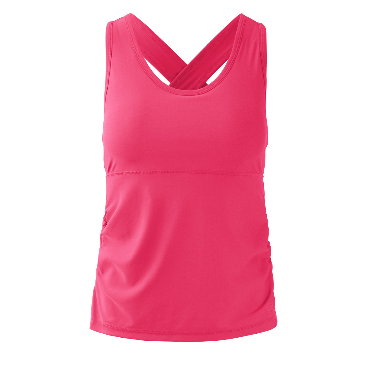 Women's Ruched Swim Scoop Tank Top Certified UPF 50+ UV Skinz®