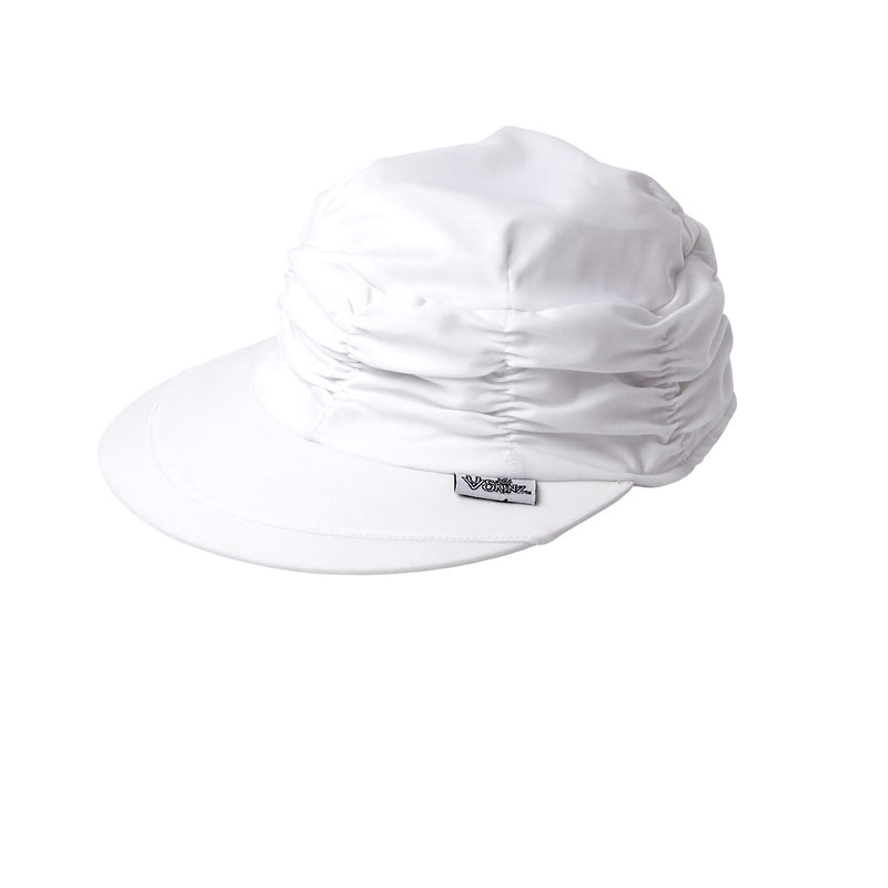UV Skinz's women's swim cap in white|white