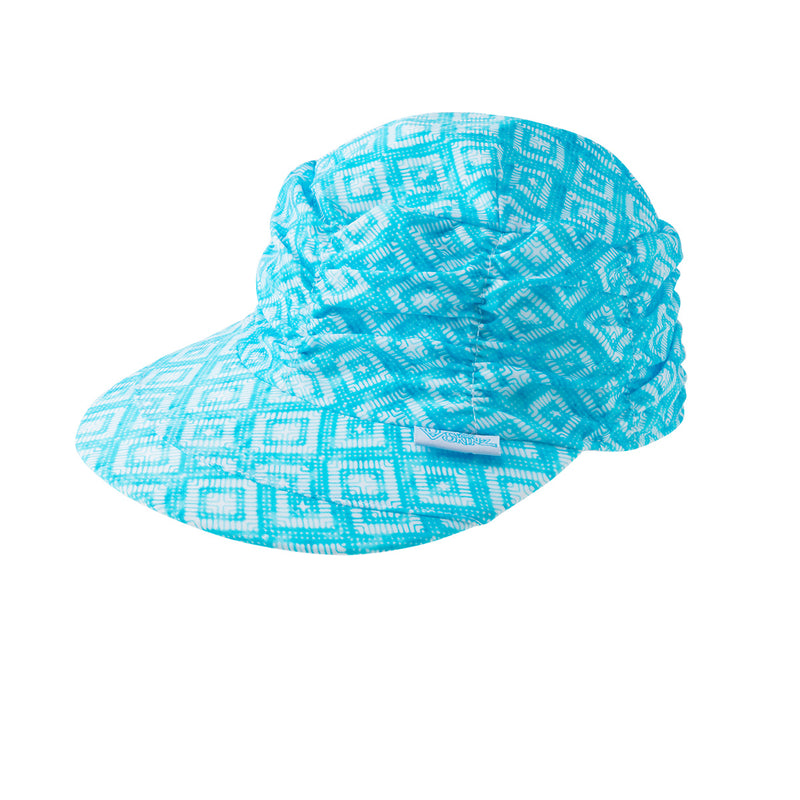 UV Skinz's women's swim cap in aqua diamond|aqua-diamond