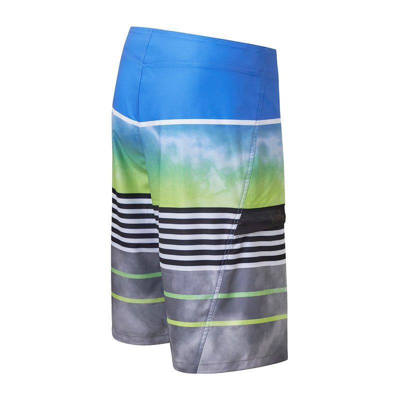 UV Skinz's men's coastal board shorts in watercolor stripe|watercolor-stripe