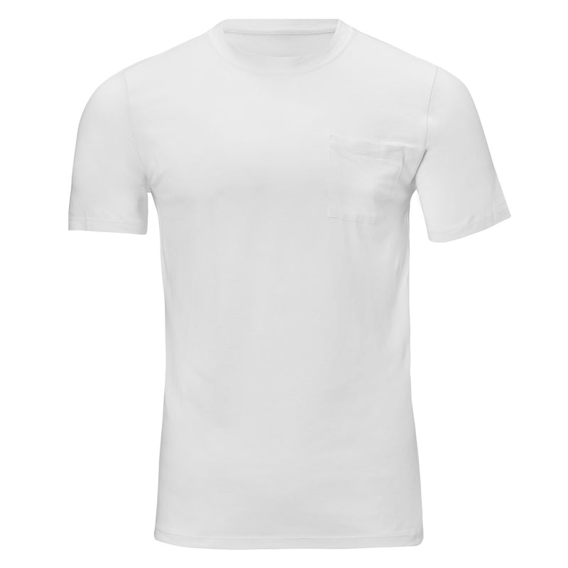 men's UPF t-shirt in white|white