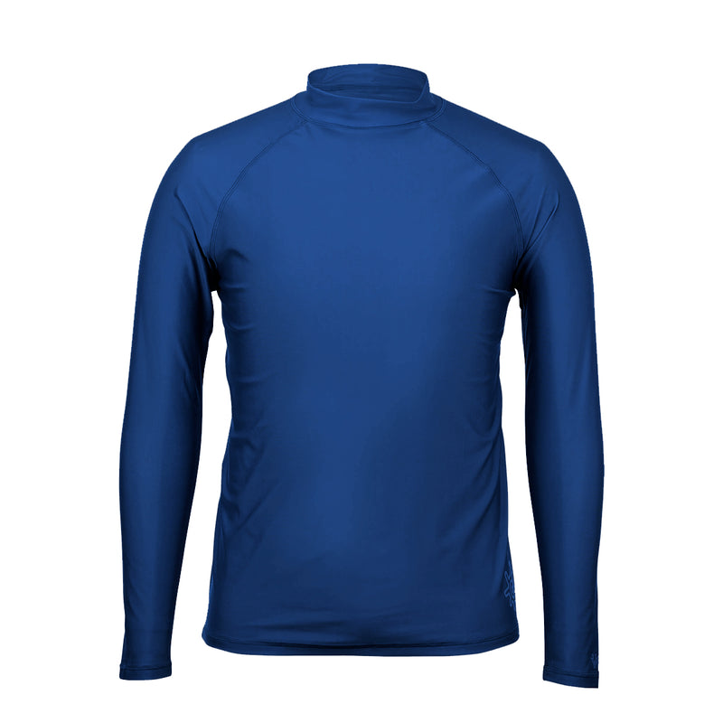 Men's long sleeve swim shirt in dark navy|dark-navy