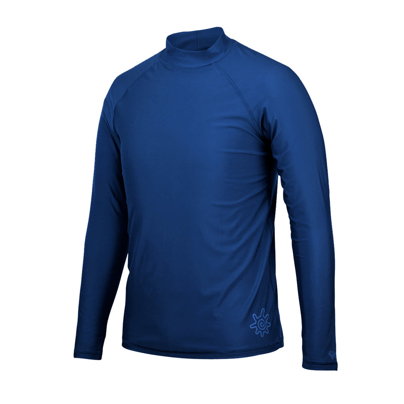 UV Skinz's men's long sleeve swim shirt in dark navy|dark-navy