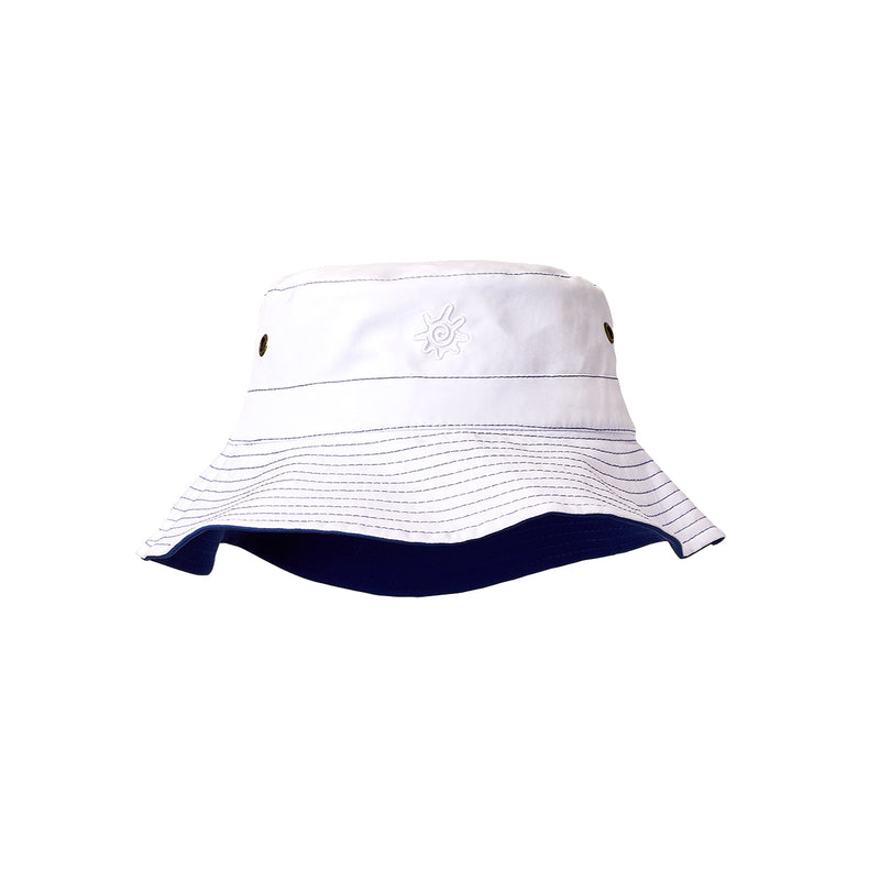 Men's Bucket Hat In Dark Navy White Reversed|dark-navy-white