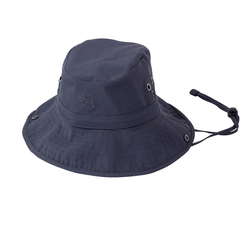 men's bucket hat with drawstring in charcoal grey|charcoal-grey