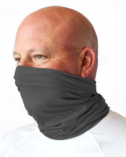 Bamboo UV Neck and Face Covering in Charcoal|charcoal