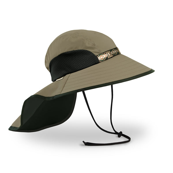 Side View of Sunday Afternoons Adventure Hat in Sand Black|sand-black