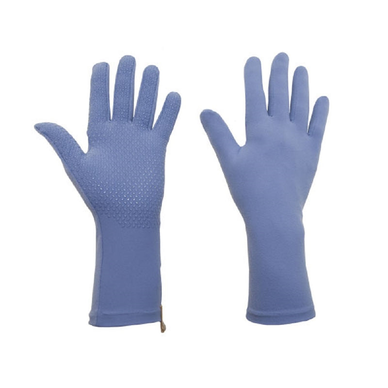 sun protective gloves in periwinkle|periwinkle