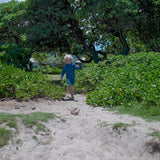 Little boy in UV Skinz's boy's pullover hoodie in royal