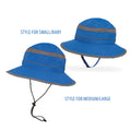 Bucket hat for kids in royal|royal