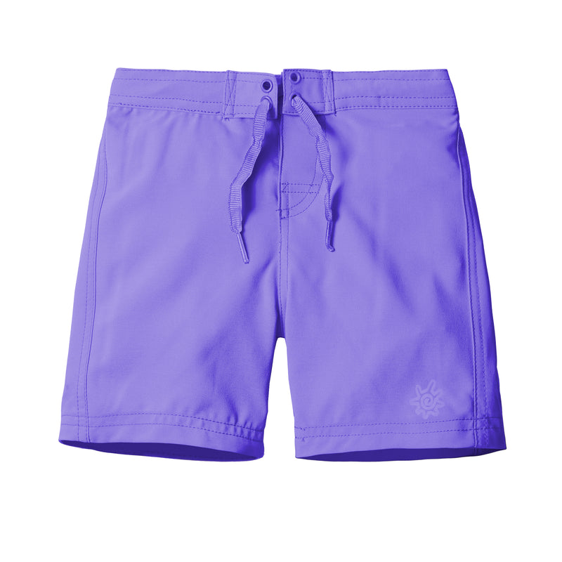 Girl's board shorts in puple|purple