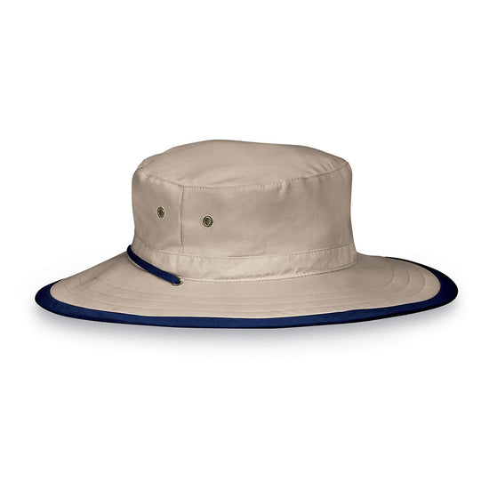 Explorer Sun Hat for Kids|camel-navy