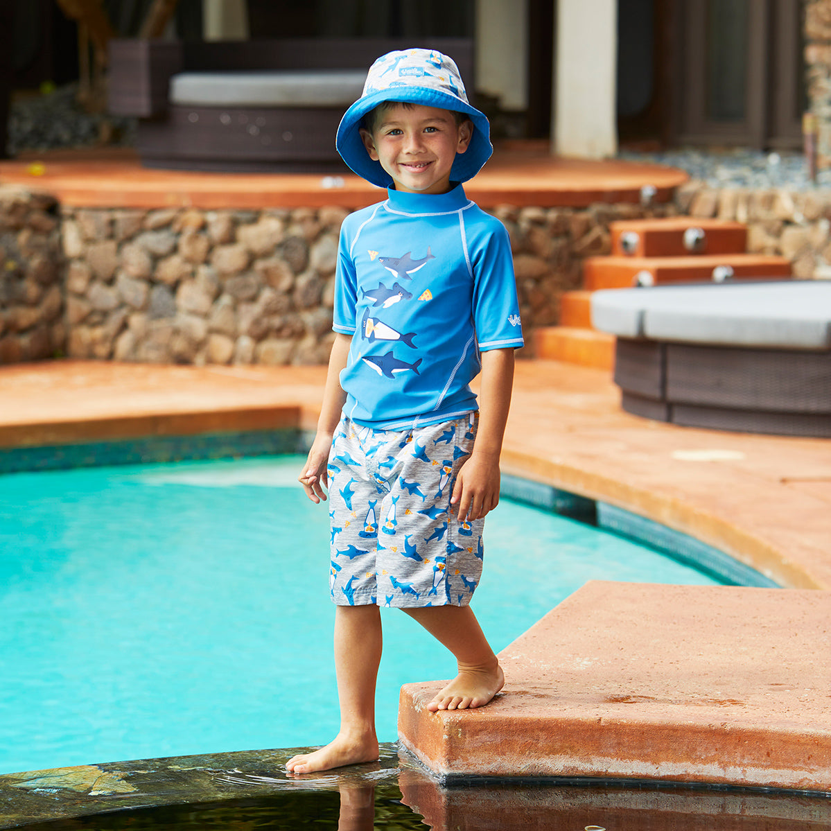 Boys' 3 Piece Swim Set Certified UPF 50+ UV Skinz®