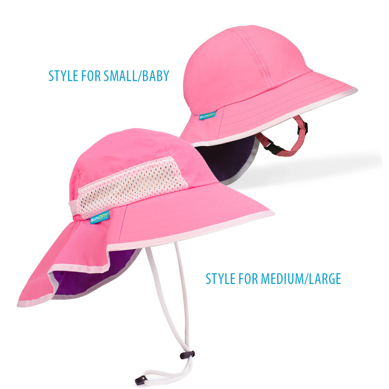 kid's sun hat in light pink grape|light-pink-grape