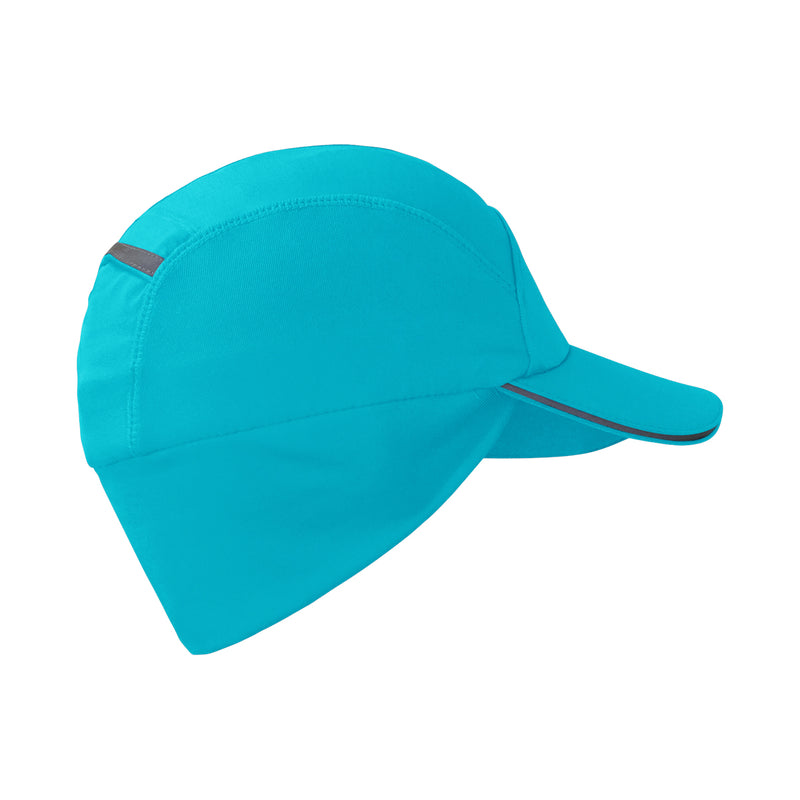 Side of the Kid's Active Fleece Hat in Scuba Blue|scuba-blue