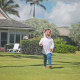 Little Boy Playing in His Baby Bamboo Sun Legz™