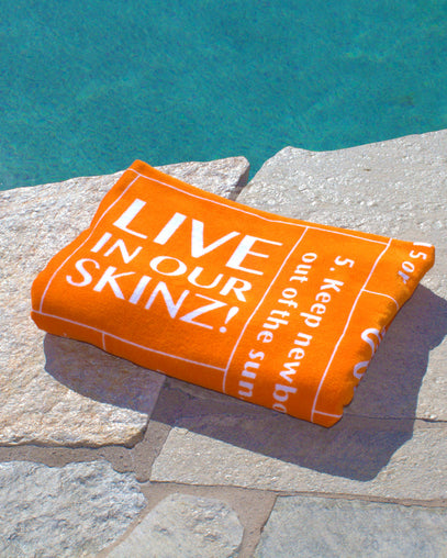 Sun Tips Plush Beach Towel